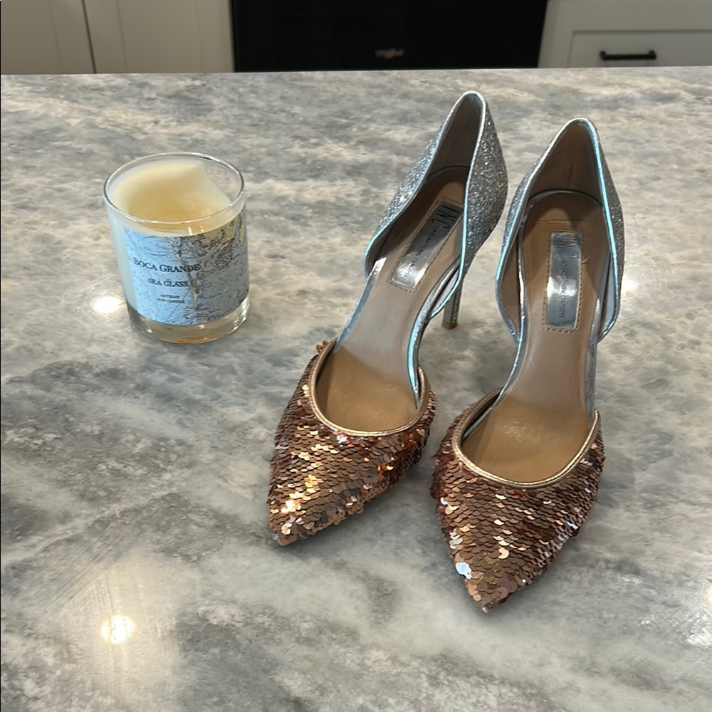 INC Sequin Stiletto Heels